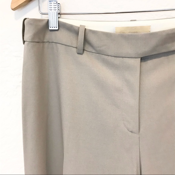 Michael Kors Collection Italy 12 Wide Leg Trousers Pants Beige Khaki Tan - Picture 3 of 7